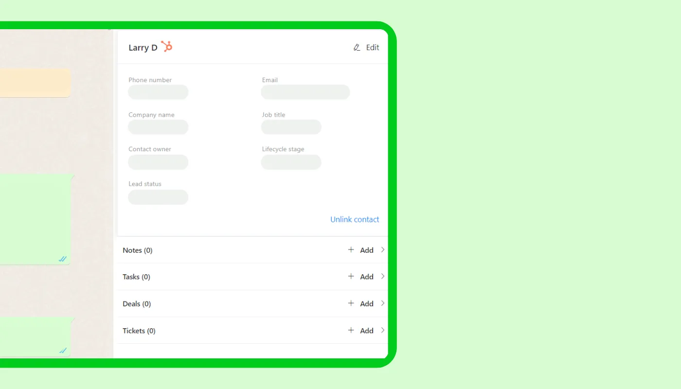 WAPlus - hubspot whatsapp integration
